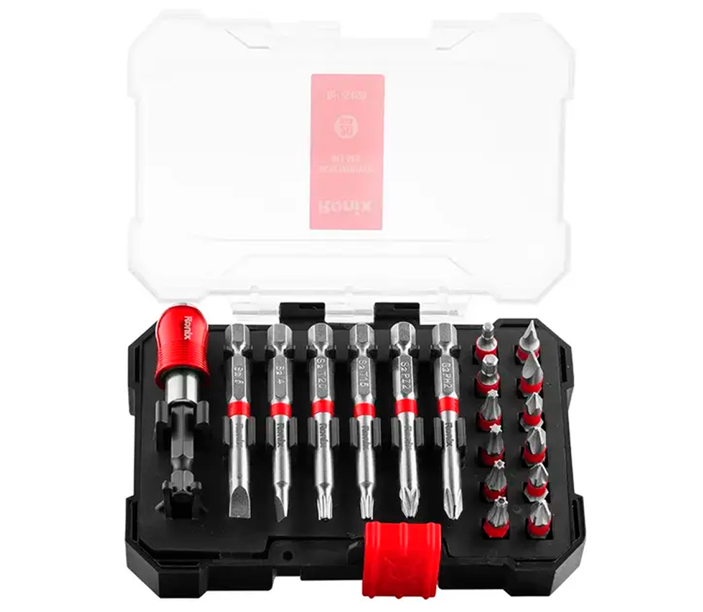 Set 20 biți RONIX RH-5450 SL/PH/PZ/Hex/Torx 25/65mm-4