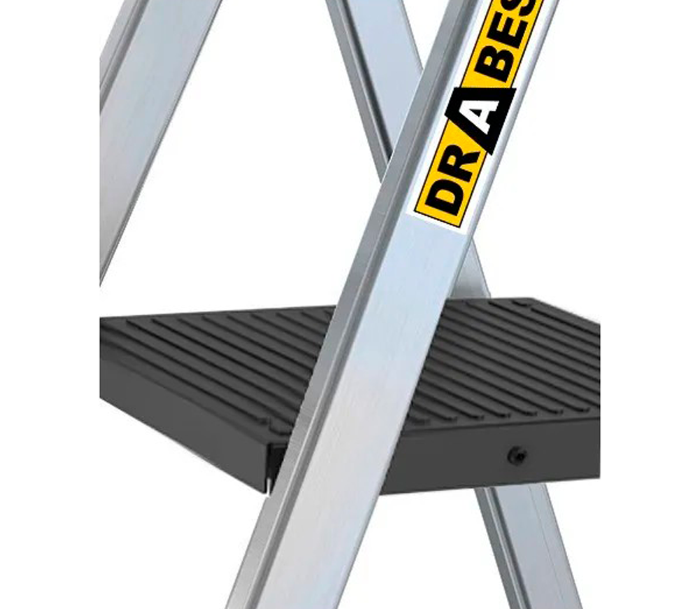 Scară unilaterală DRABEST DR-AL-D8-PRO-Ż+CZ 1.62m 150kg-2