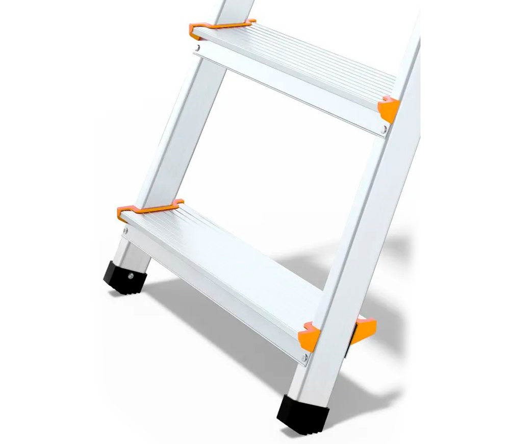 Scară unilaterală DRABEST DR-AL-D8-PRO-Ż+CZ 1.62m 150kg-5