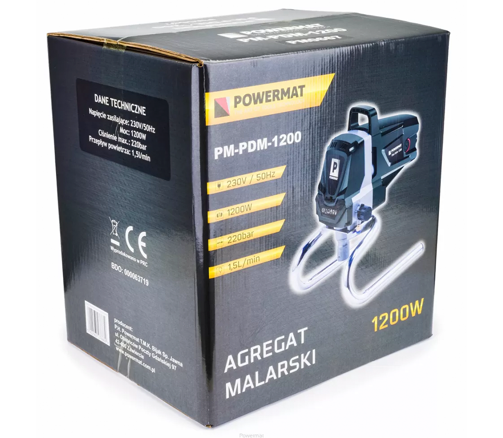 Aparat de vopsit POWERMAT PM-PDM-1200 1200w 220bar-9