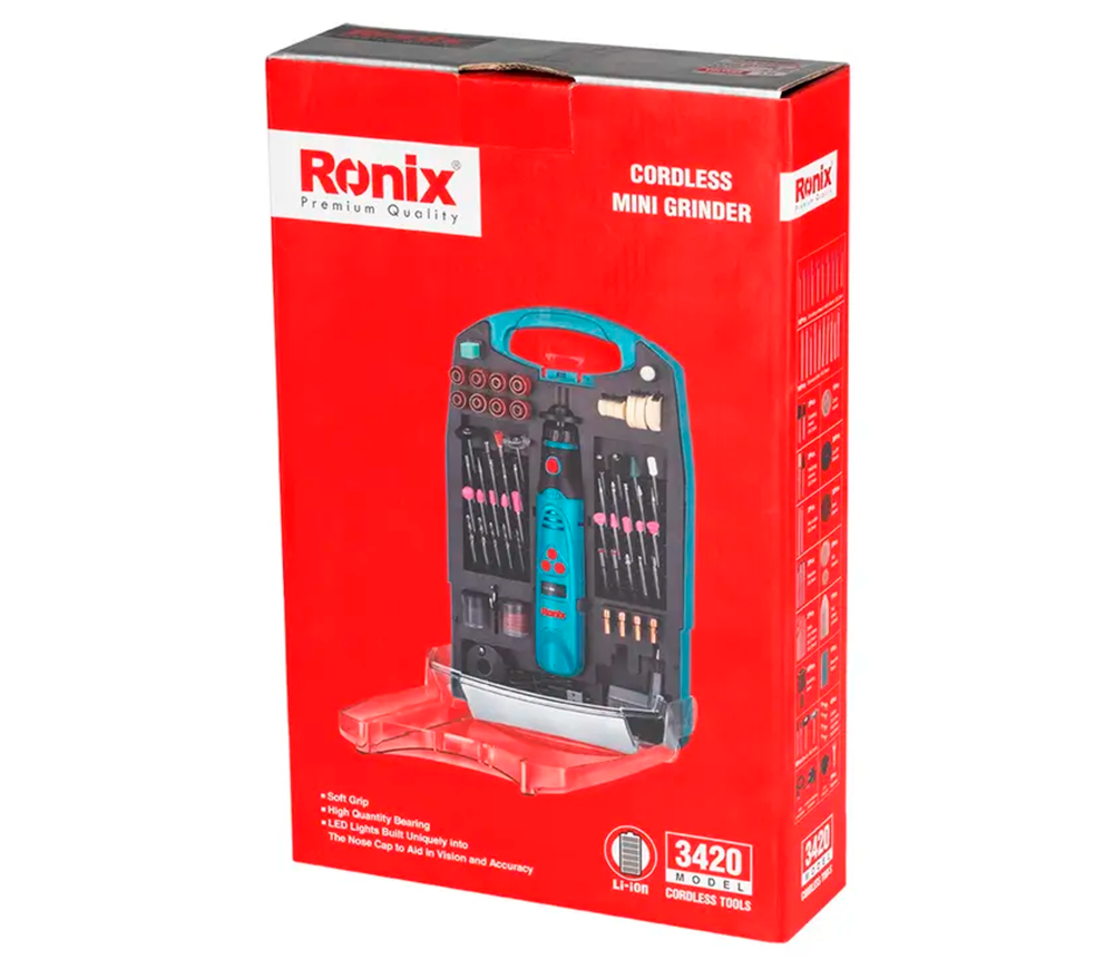 Polizor drept fără fir RONIX 3420  3.6V 1.5Ah-9