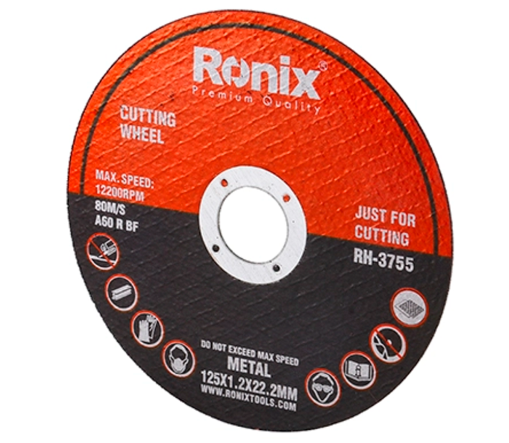 Disc de tăiat abraziv RONIX RH-3755 125mm 1.2mm-2