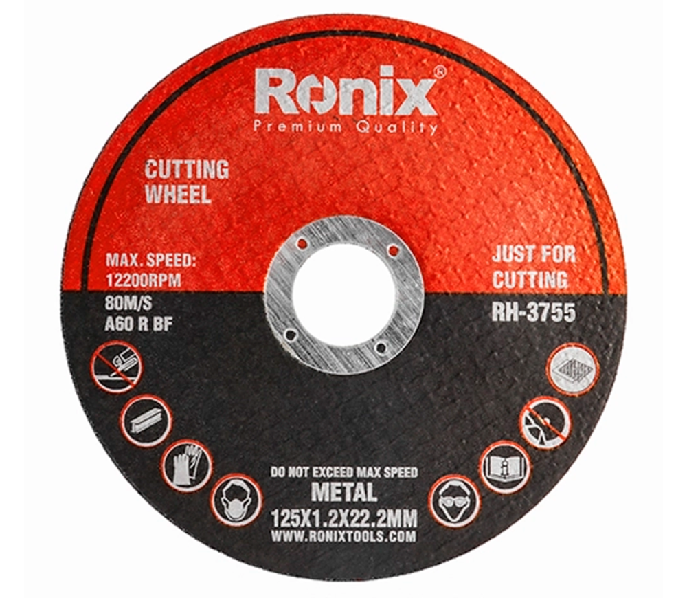 Disc de tăiat abraziv RONIX RH-3755 125mm 1.2mm