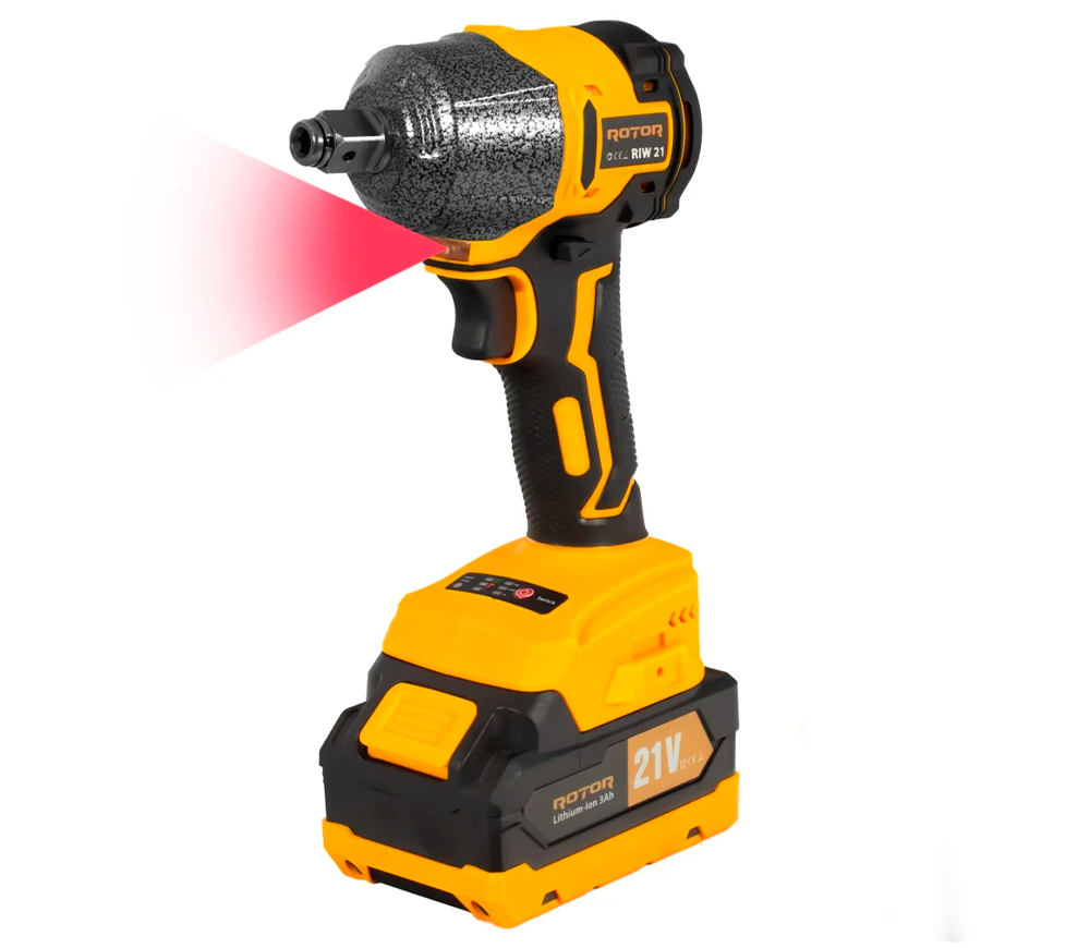 Mașină de înșurubat cu impact cu acumulator (fără bat) ROTOR RIW21 21V 3Ah 320Nm