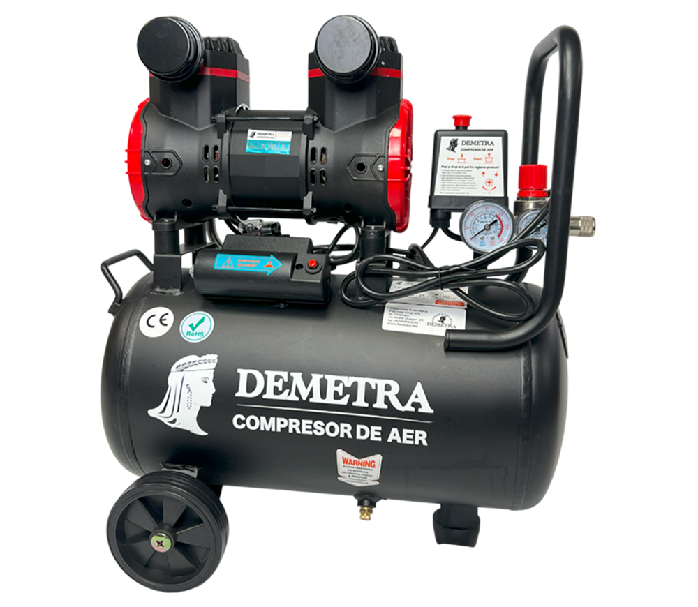 Compresor fără ulei Demetra DN1500-24 250l/min 24L-2