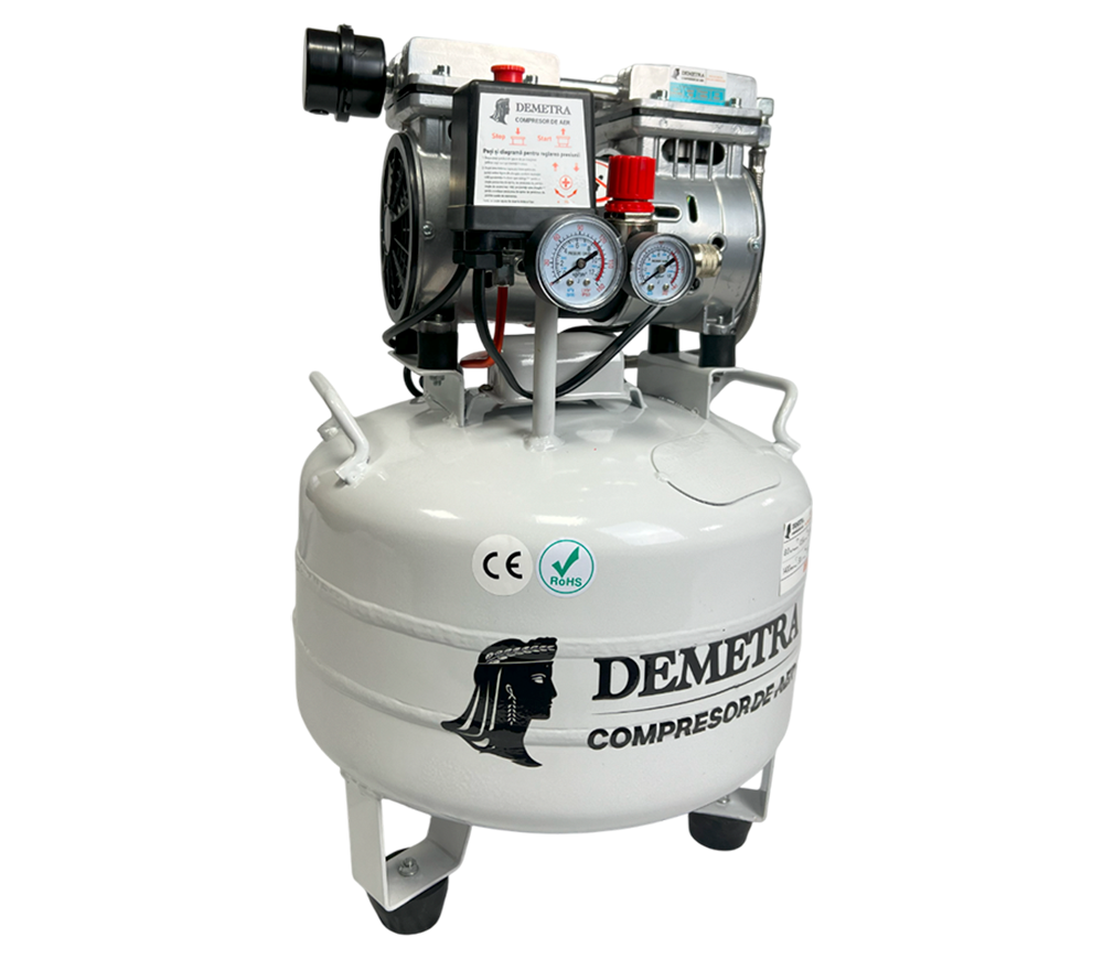 Компрессор безмасляный Demetra DV5050 250л/мин 30л-2