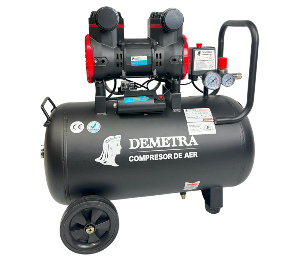 Компрессор безмасляный Demetra DN1500-50 250л/мин 50л-3