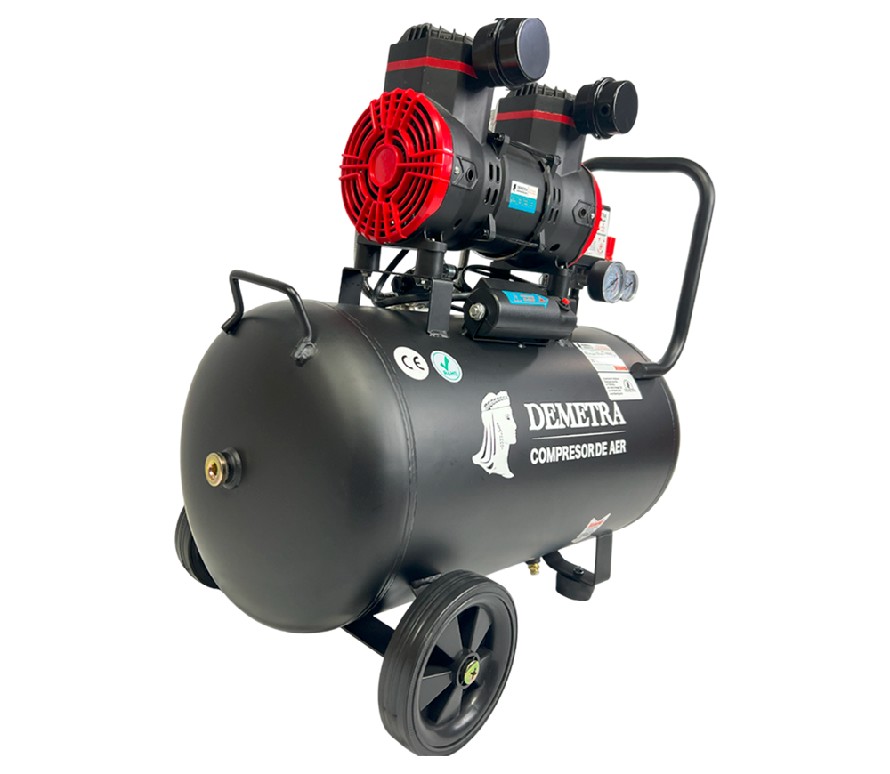 Компрессор безмасляный Demetra DN1500-50 250л/мин 50л-4