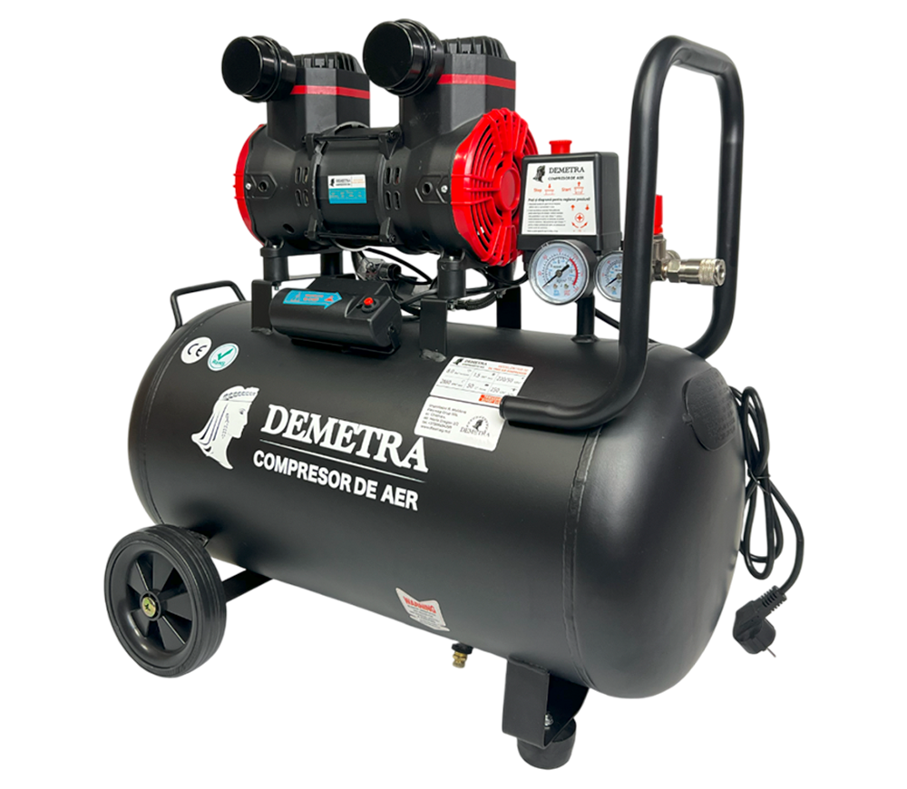 Compresor fără ulei Demetra DN1500-50 250l/min 50L