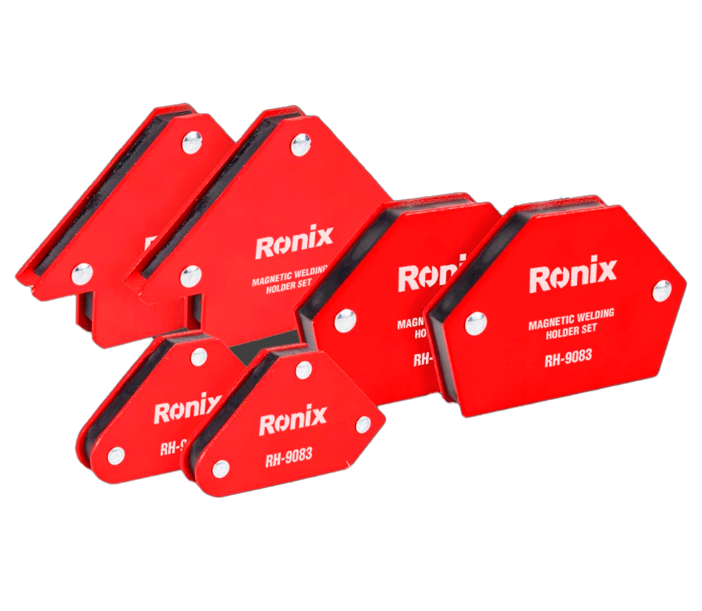 Set 6 coltari magnetice pentru sudura RONIX RH-9083 30°/45°/60°/75°/90°/135°/180° 4/8/12kg