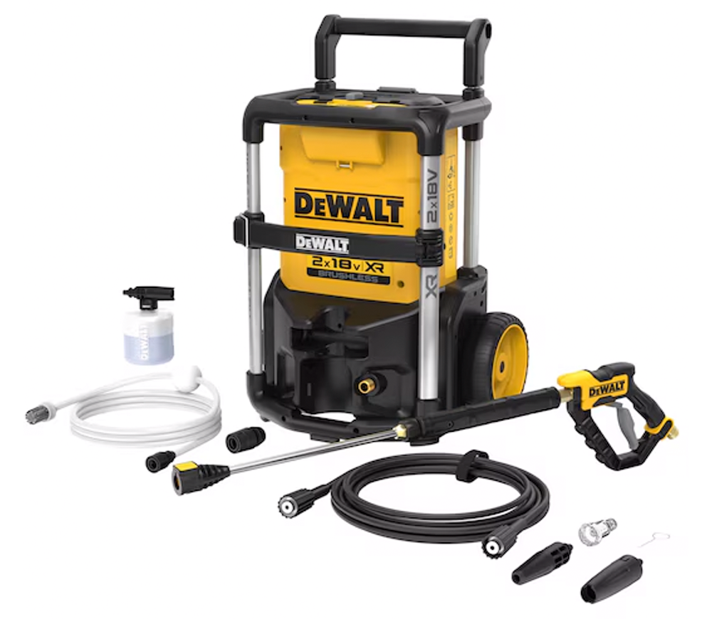 Aparat de spălat cu presiune fără fir (fără bat) DEWALT DCMPW1600N 110bar 273l/h 2x18V-8