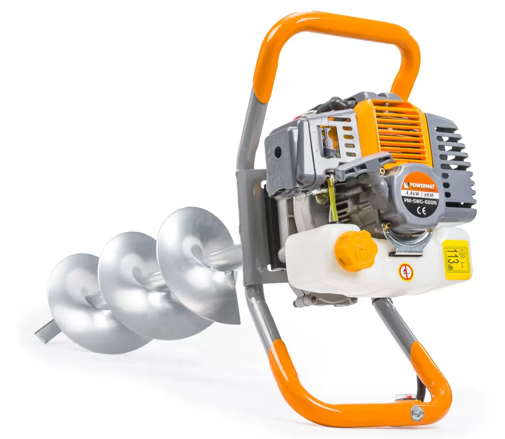 Motoburghiu cu benzină POWERMAT PM-SWG-600N-3W 100/200/300mm 52cm3