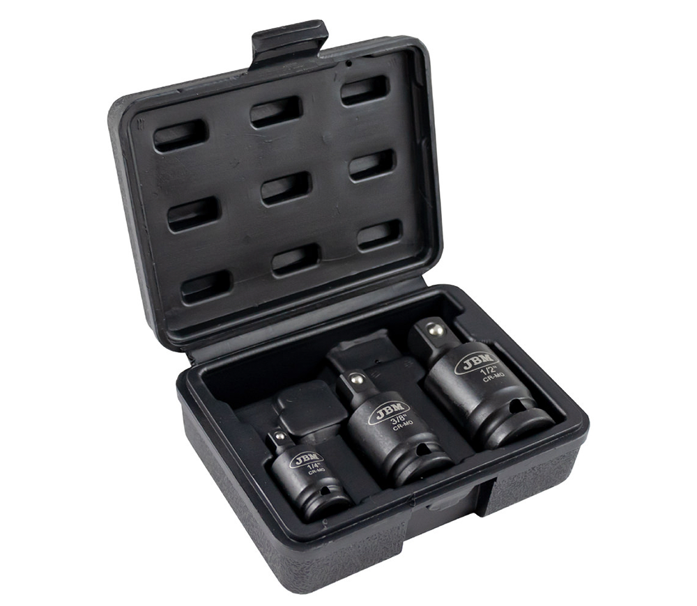 Set de 3 capete de impact pivotante JBM-53043 1/2-1/4-3/8"-2
