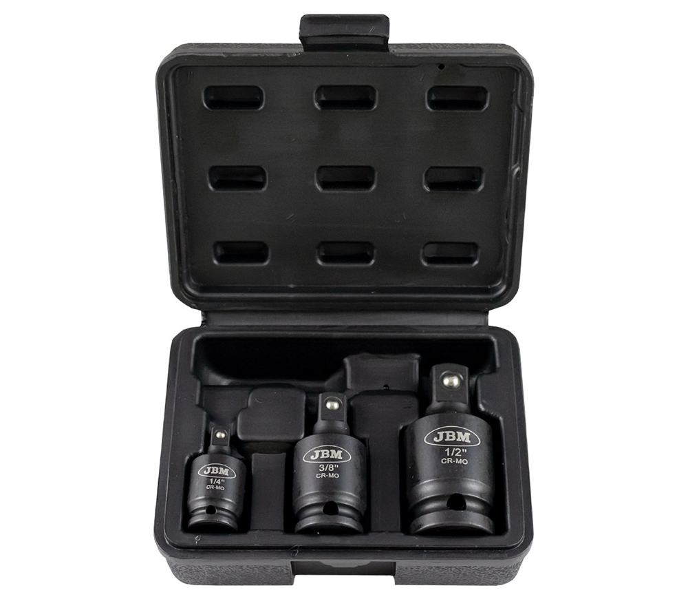 Set de 3 capete de impact pivotante JBM-53043 1/2-1/4-3/8"