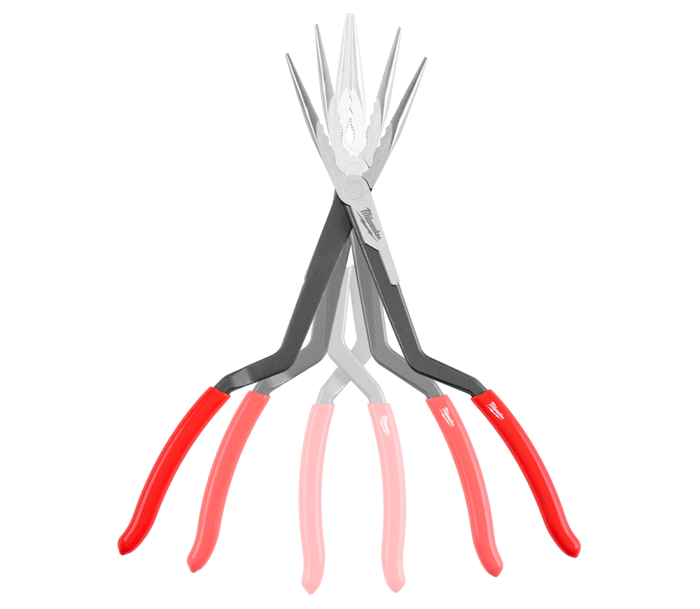 Clești cu falci drepte alungite 2buc MILWAUKEE LONG REACH PLIERS 332mm-2