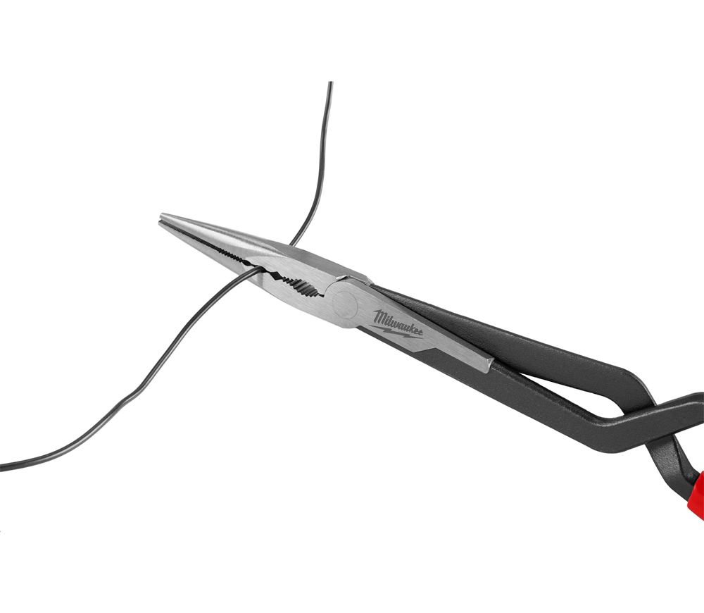 Clești cu falci drepte alungite 2buc MILWAUKEE LONG REACH PLIERS 332mm-3
