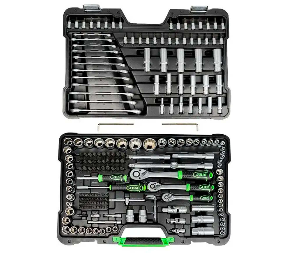Set de chei JBM-54250 216unit.  1/2-1/4-3/8"-2