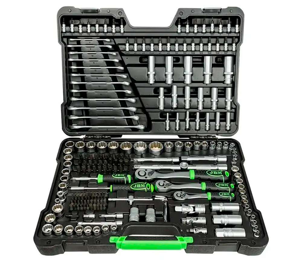 Set de chei JBM-54250 216unit.  1/2-1/4-3/8"