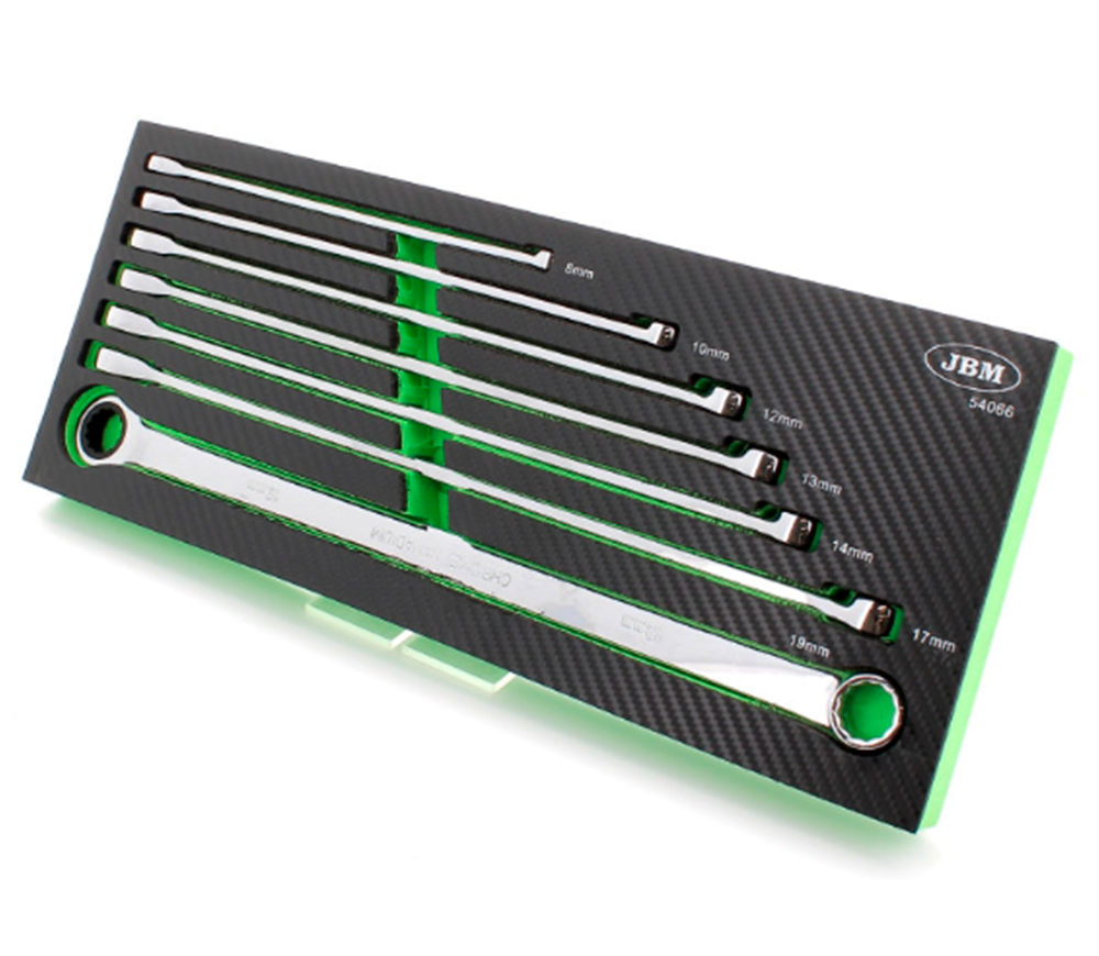 Set de chei cu clichet cu două fețe cu 7 piese JBM-54066 8-19mm