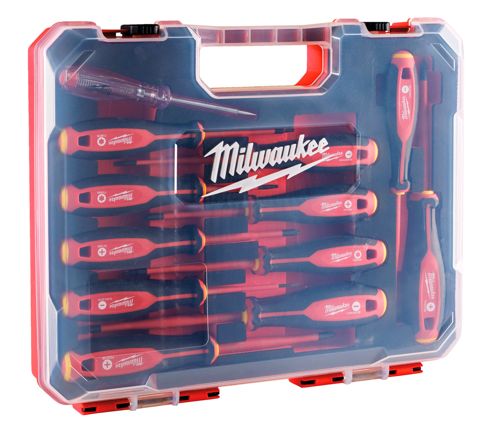 Set de șurubelnițe de electrician 12 buc MILWAUKEE Tri-Lobe