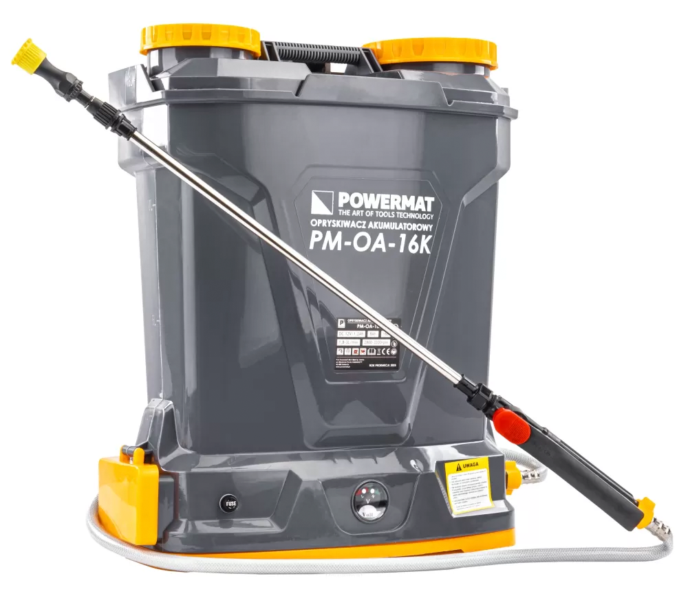 Pulverizator cu acumulator POWERMAT PM-OA-16K 4.5bar 16L 12V 8Ah