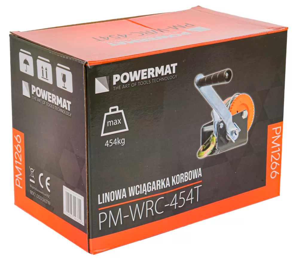 Troliu manual POWERMAT PM-WRC-454T 454kg 5m-8