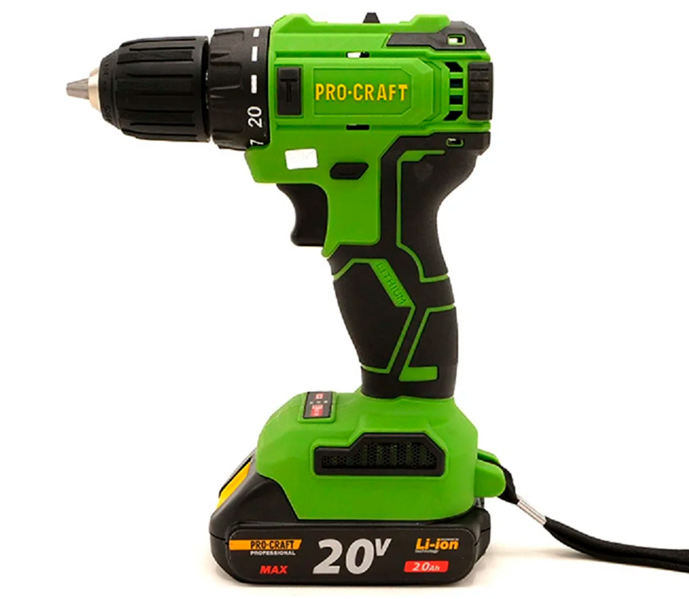 Mașină de înșurubat cu percuție cu acum. ProCraft PA18LiBL 20V 2Ah-4
