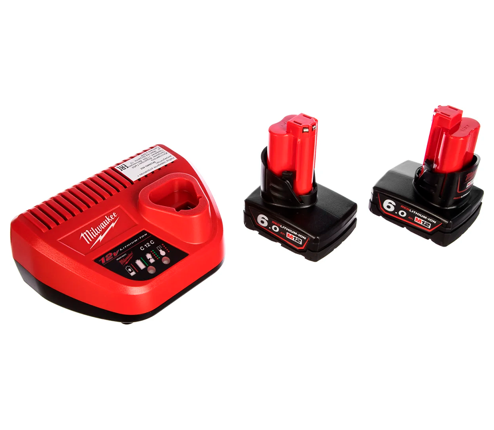Încărcător cu 2 acumulatoare MILWAUKEE M12NRG-602 NRG 36w 12V 3A