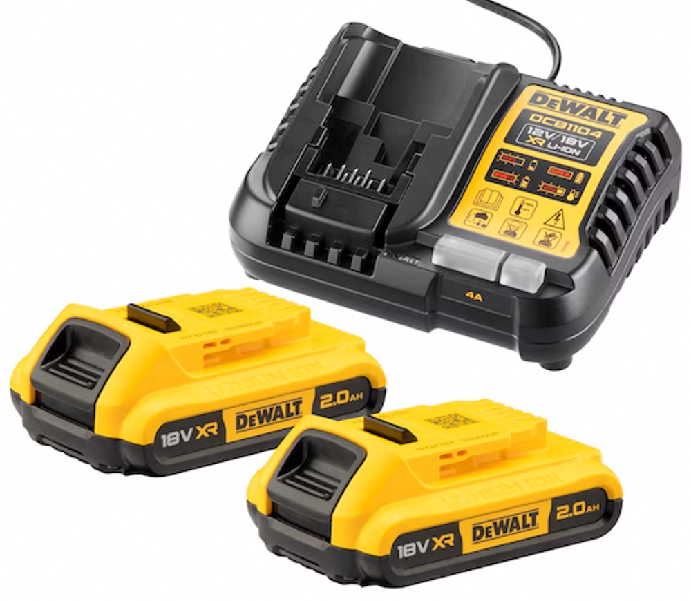 Încărcător cu 2 acumulatoare DEWALT DCB1104D2 72w 12-14.4-18V 4A