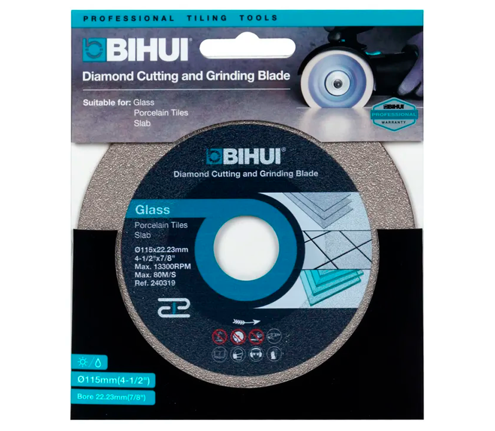 Disc de tăiat cu diamant BIHUI DPG115 115mm Solid Ceramică/Porțelan/Marmură-2