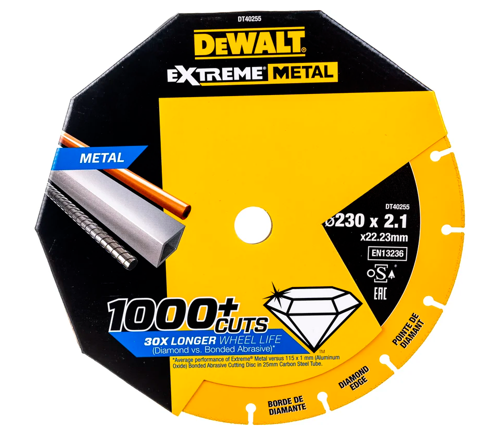 Disc de tăiat cu diamant DEWALT DT40255 230mm Segmentat Metal-3