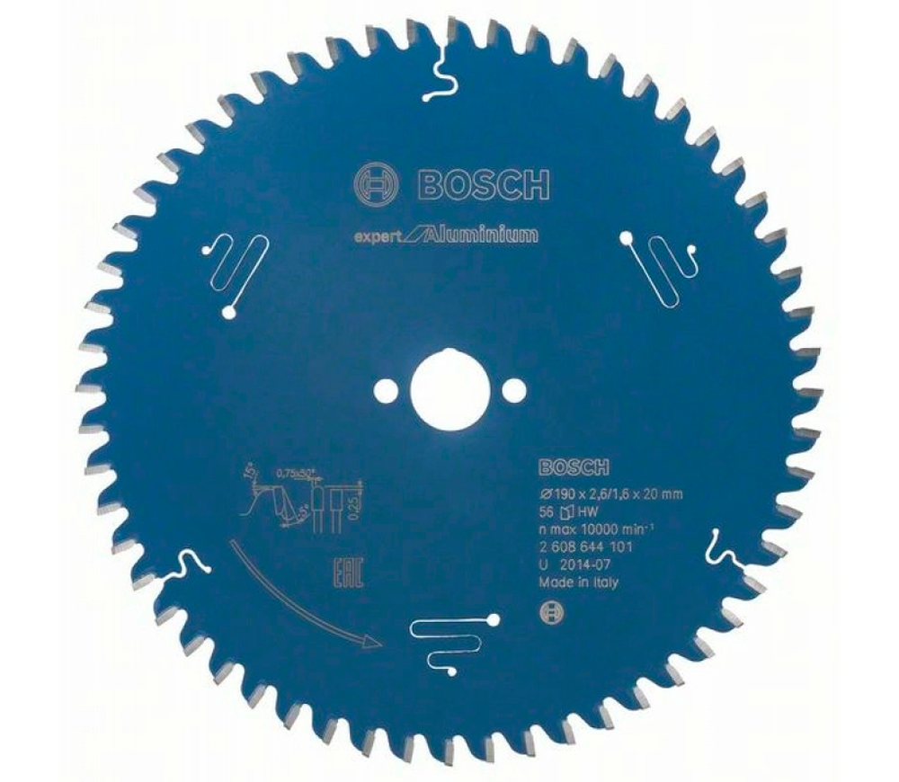 Disc pentru fierastrau electric BOSCH Expert for Aluminium 2608644101 190mm 1.6mm