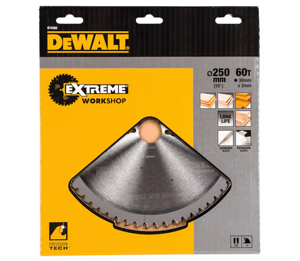 Disc pentru fierastrau electric DEWALT DT4352-QZ 250mm 2.2mm-2