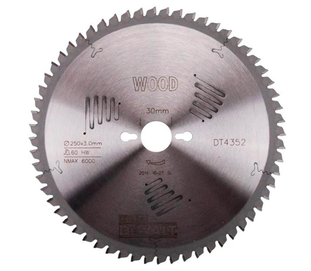 Disc pentru fierastrau electric DEWALT DT4352-QZ 250mm 2.2mm