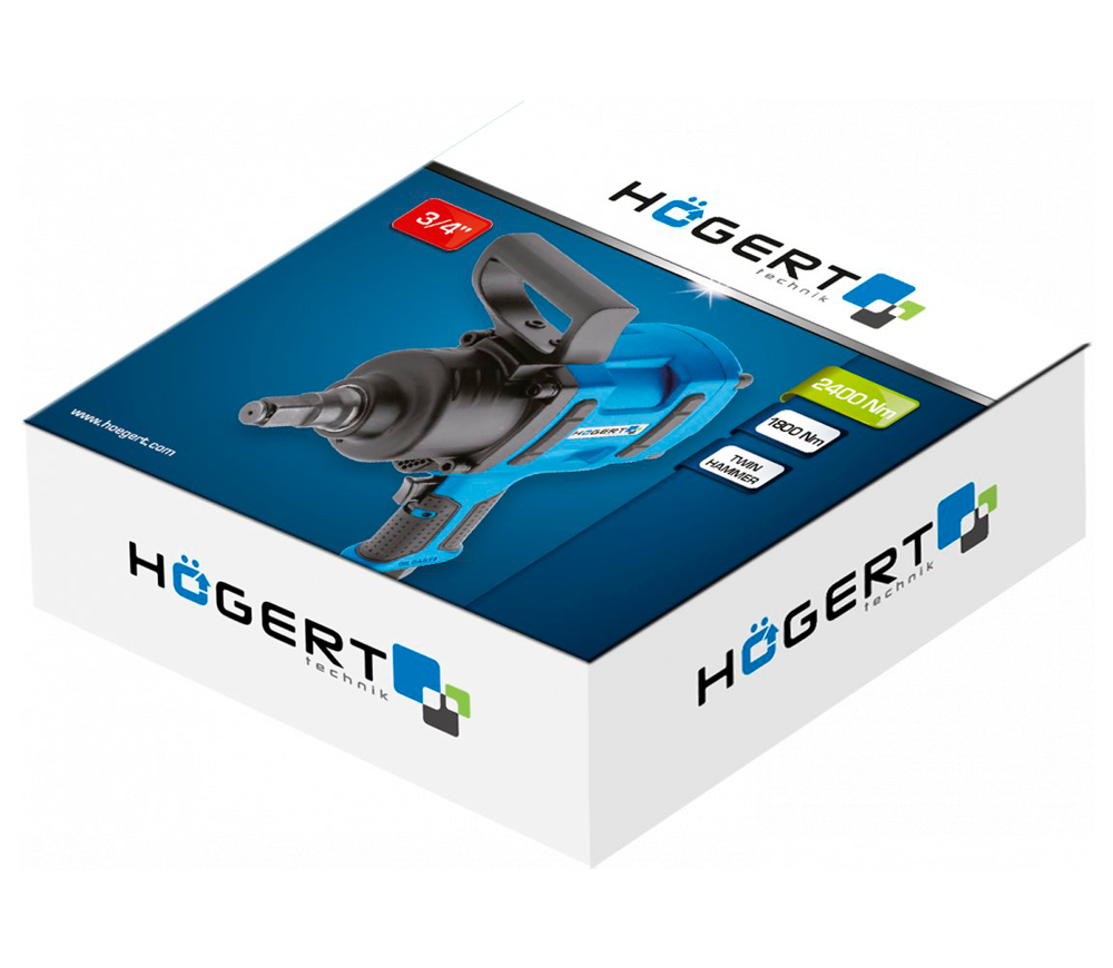 Пневматический ударный гайковерт HOEGERT HT4R625 1800Нм 4600об/мин-3