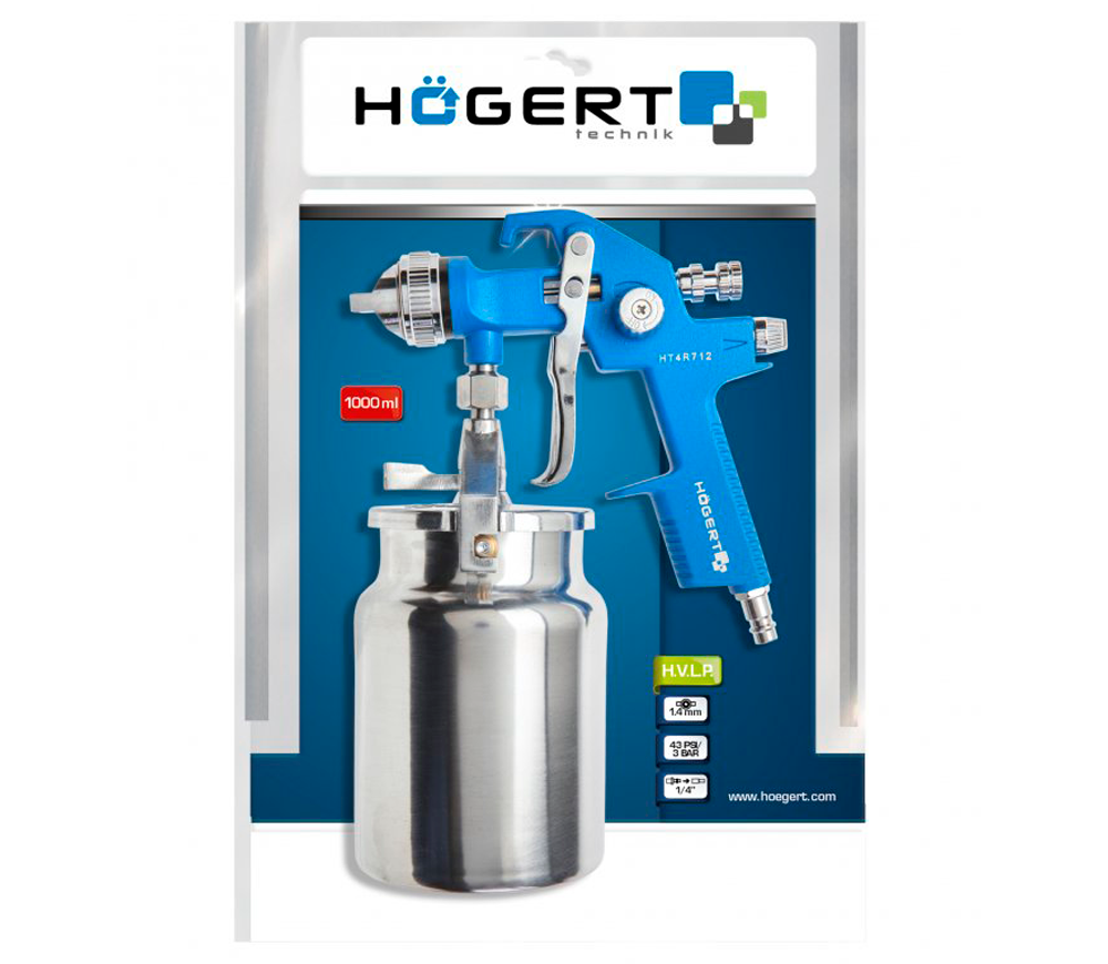Pulverizator pneumatic HOEGERT HT4R712 1.4mm 1L 3bar-2