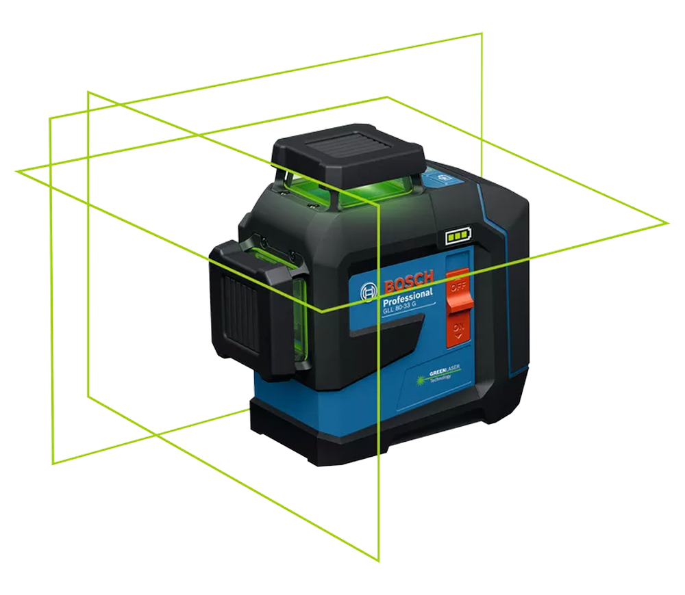 Nivelă cu laser BOSCH GLL 80-33 G 3fascicole 30m