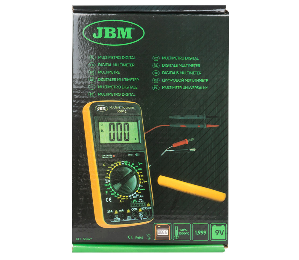 Multimetru digital JBM-50942 0/1000V 0/20A-4