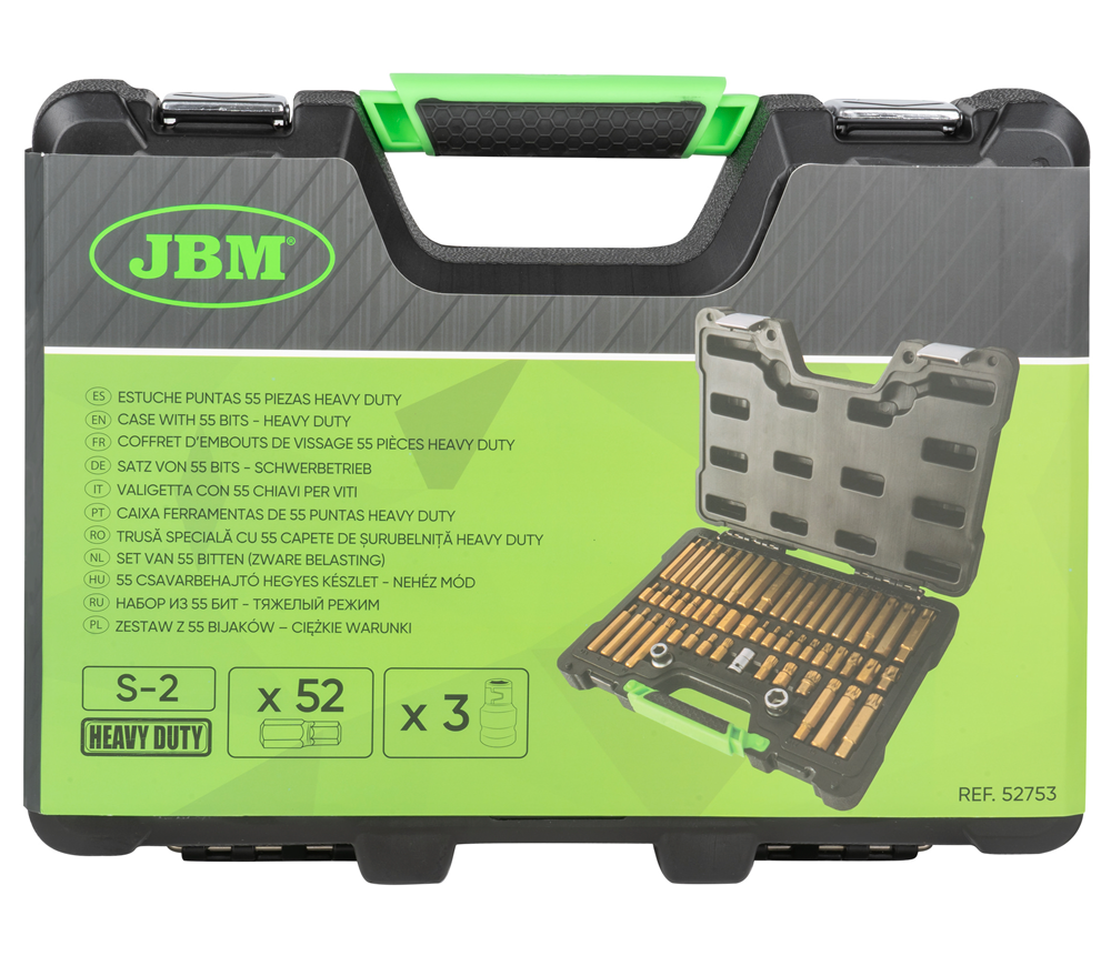 Набор бит JBM-52753 Spline/HEX/TX 30/75мм-5