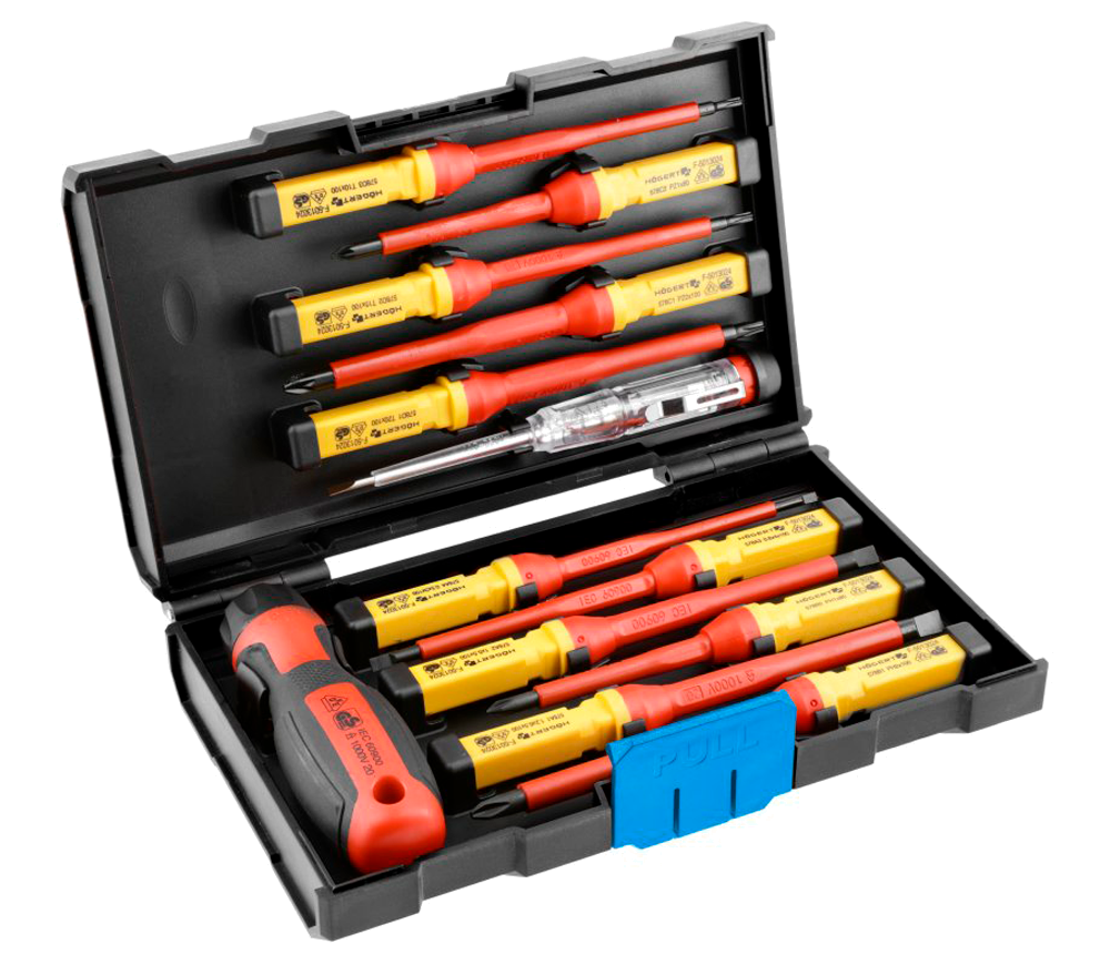 Set de șurubelnițe de electrician 13 buc HOEGERT HT1S997