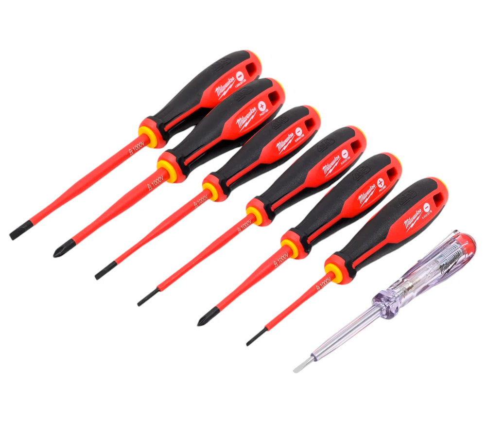 Set de șurubelnițe de electrician 7 buc MILWAUKEE VDE 2.5/5.5