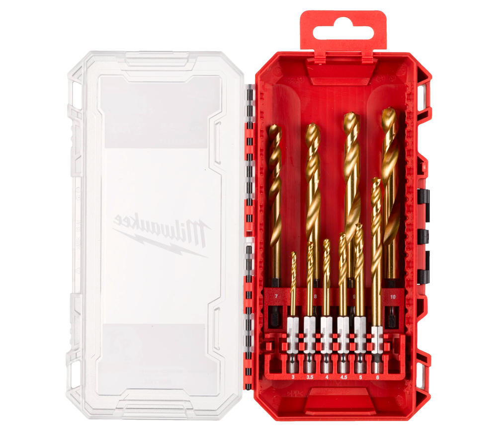 Burghiu pe metal MILWAUKEE RED 3-10mm HSS-TIN