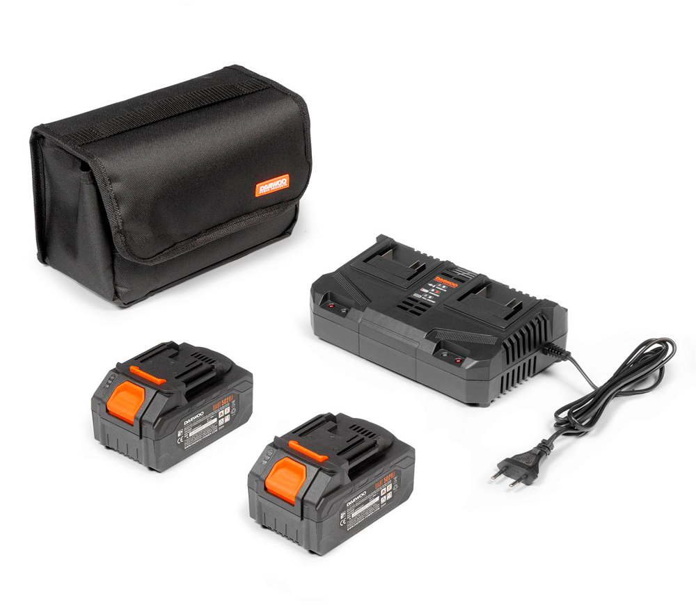Цепная пила аккумуляторная DAEWOO DACS 1642Li SET 400мм 2x21В 5Ач-2