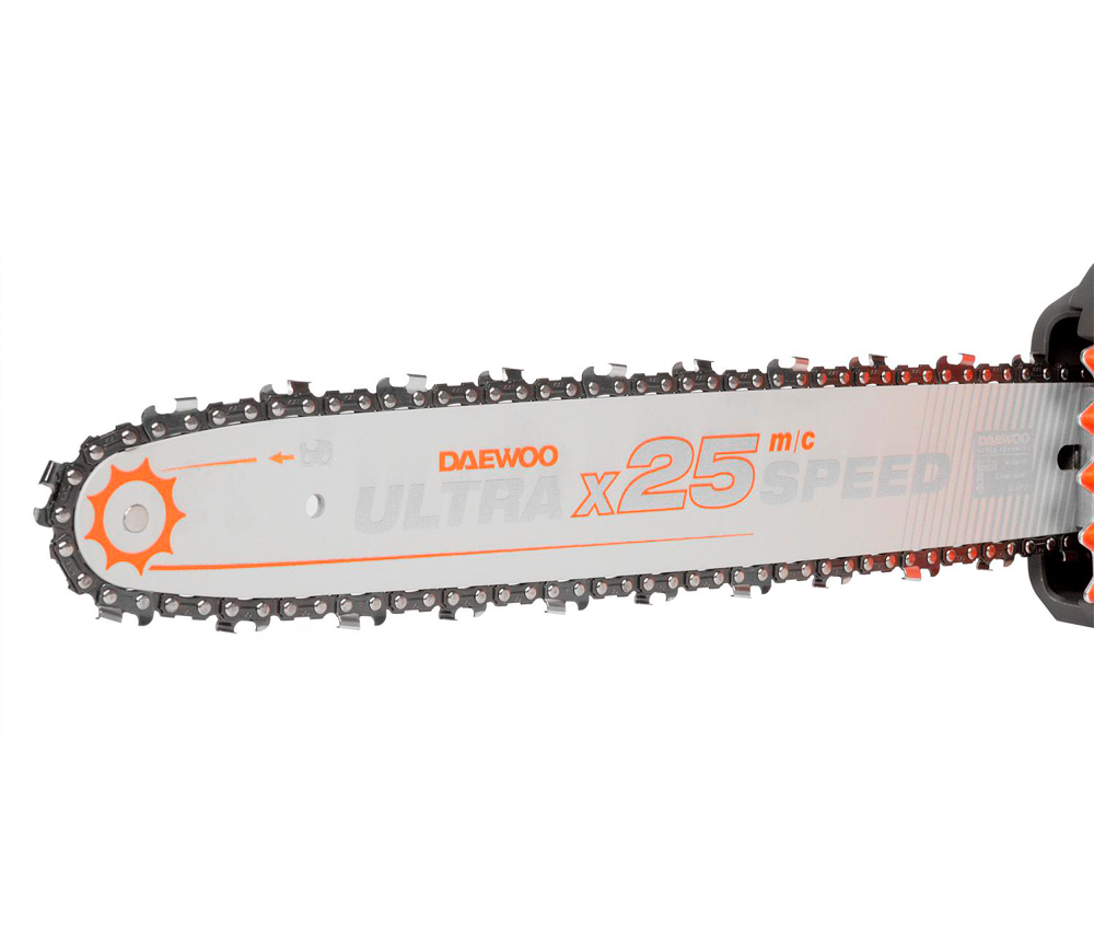 Цепная пила аккумуляторная DAEWOO DACS 1642Li SET 400мм 2x21В 5Ач-7