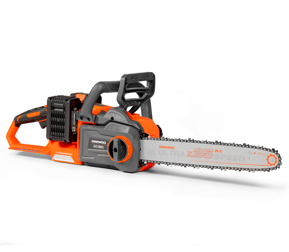 Fierăstrău cu lanț cu acumulator DAEWOO DACS 1642Li SET 400mm 2x21V 5Ah