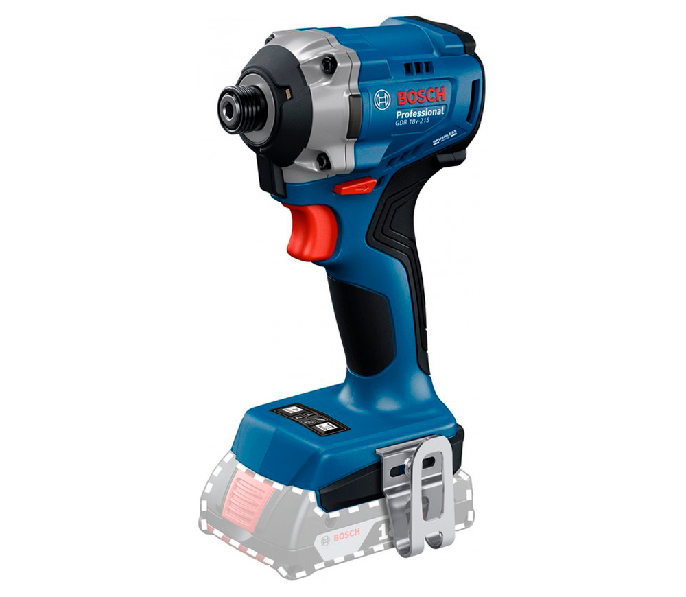 Винтовёрт аккумуляторный ударный (без АКБ) BOSCH GDR 18V-215 18В