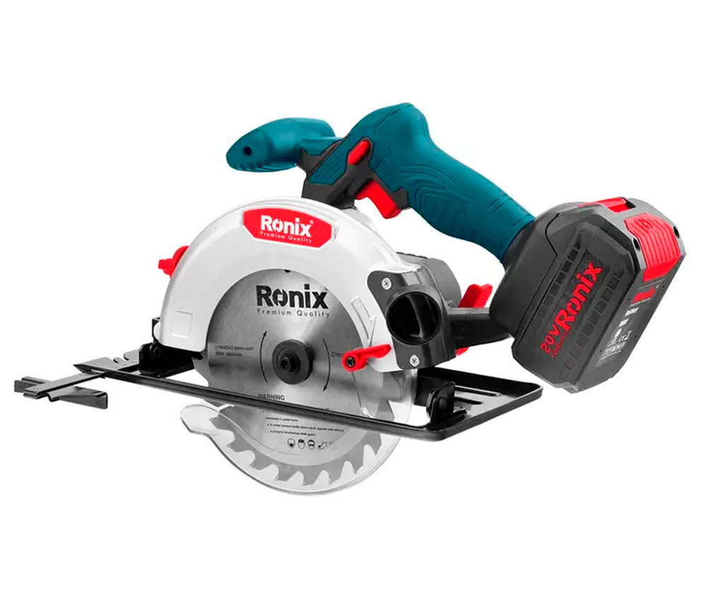 Fierăstrău circular cu acumulator RONIX 8609 165mm 20V 4Ah