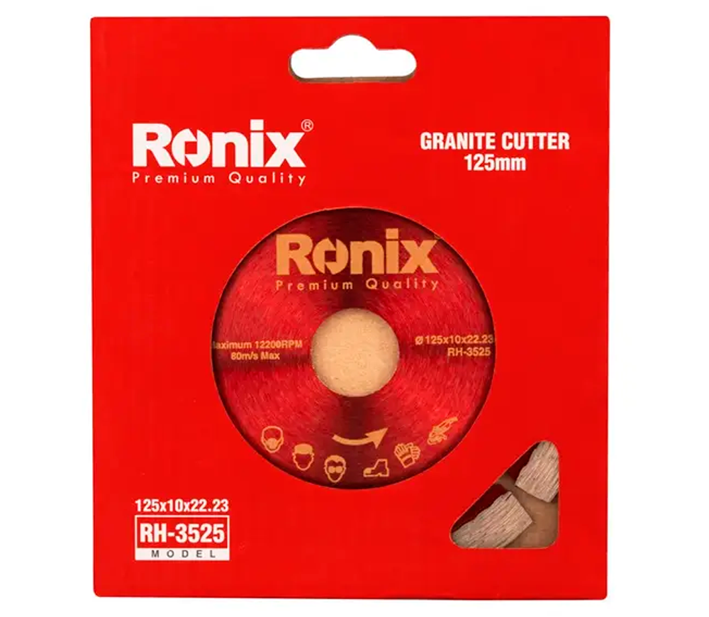 Disc de tăiat cu diamant RONIX RH-3525 125mm Segmentat Marmura/Granit-2