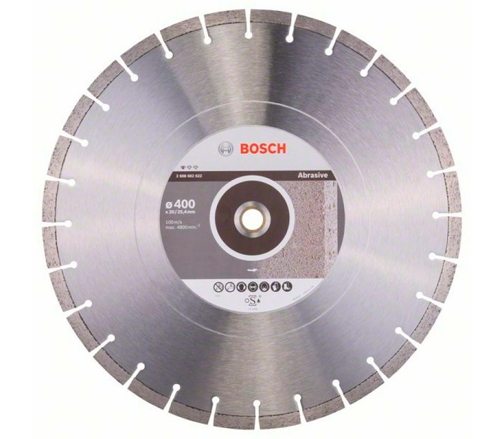 Disc de tăiat cu diamant BOSCH Standard for Abrasive 400mm Segmentat Cărămidă