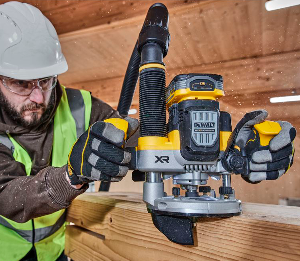Mașină de frezat cu acumulator (fără bat) DEWALT DCW620NT-XJ 63mm 18V-8